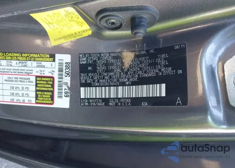 2011 Toyota Sienna Le V6 из США, поврежденный, VIN 5TDKK3DC0BS166429